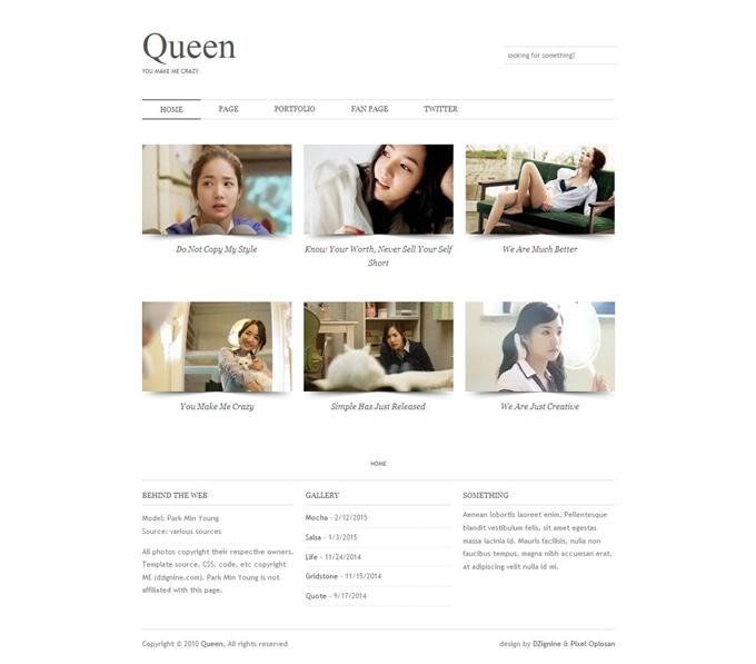 Queen Blogger Template (Custom)