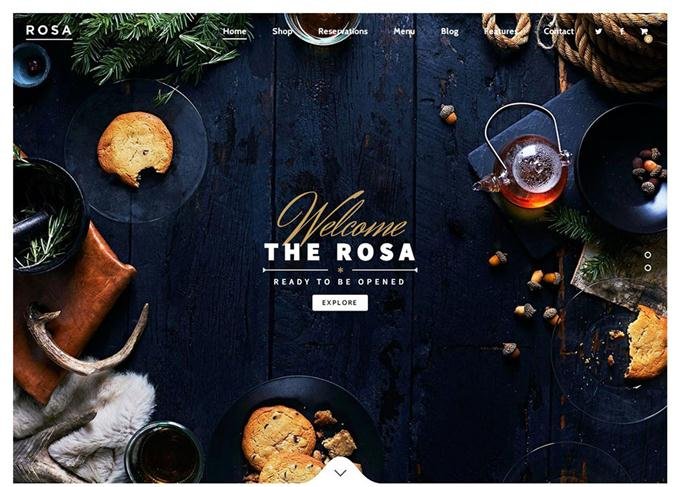 ROSA - An Exquisite Restaurant WordPress Theme (Custom)