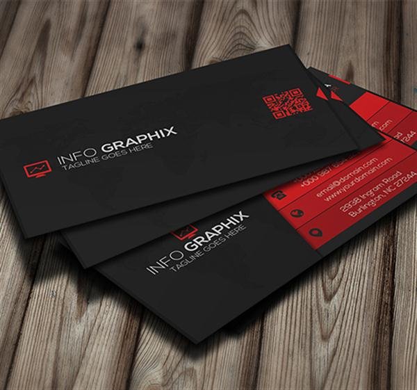 Red Corporate Business Card (Custom)