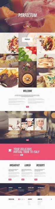 Restaurant Responsive WordPress Site