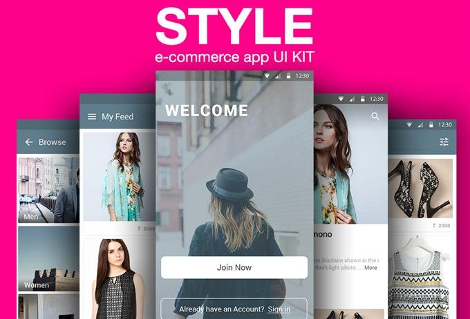 STYLE e-commerce app UI KIT (Custom)