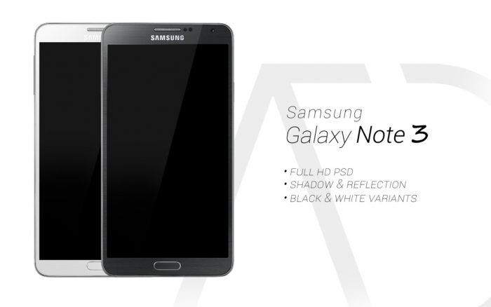 Samsung Galaxy Note 3 PSD Black White
