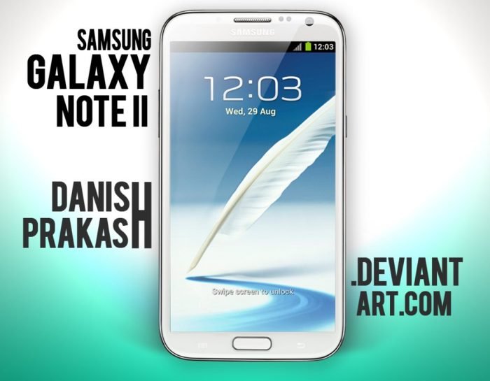 Samsung Galaxy Note II [White] [psd]