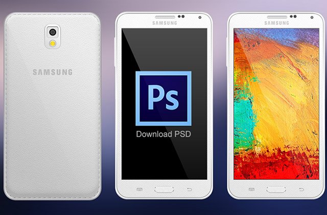 Samsung Note 3 PSD mockup