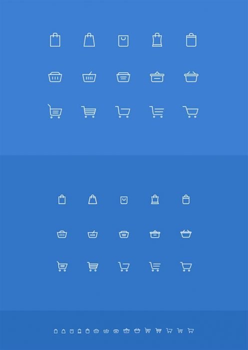 Shopping Cart Icons For Website (Custom)