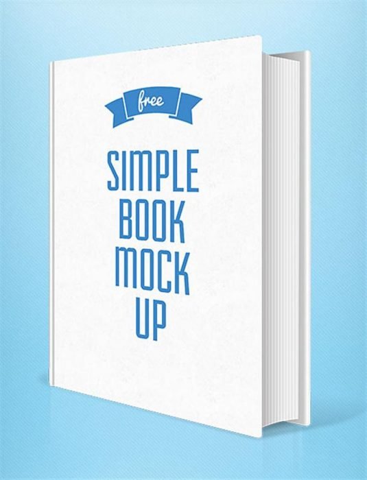 Simple Book PSD Mockup (Custom)