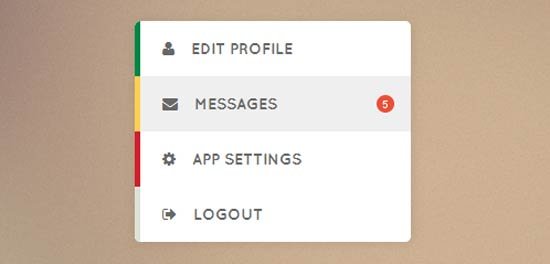 Simple Vertical Menu with jQuery and CSS3