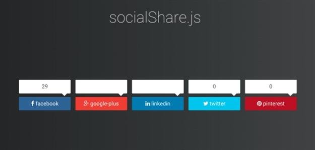 SocialShare js (Custom)