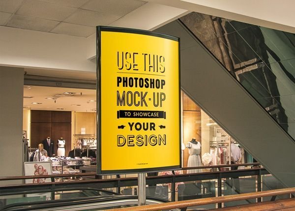 Stores Advertising Poster MockUp