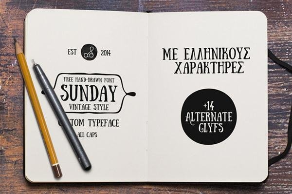 Sunday Font Custom Typeface (Custom)