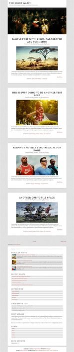 The Night Watch Responsive Personal Blog Blogger Template (Custom)