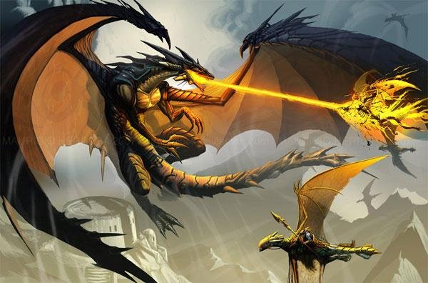 The black dragon attack PRINT by el-grimlock (Custom)