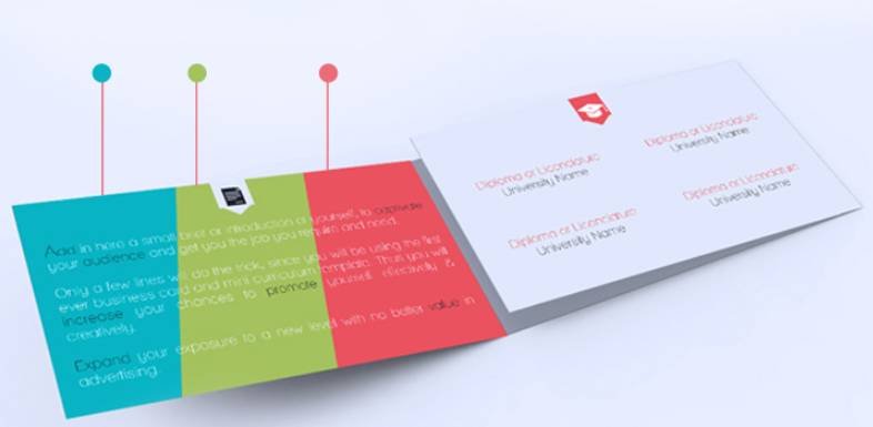 Trifold Business Card with Mini Curriculum Combo - v2