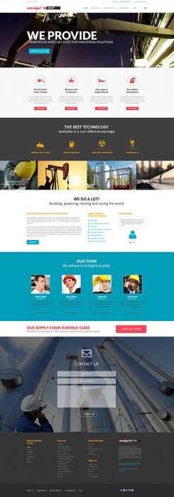 WordPress Theme fot Industrial Company