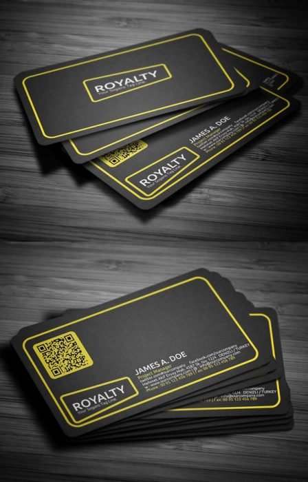 Yellow Corporate Business Card (Custom)