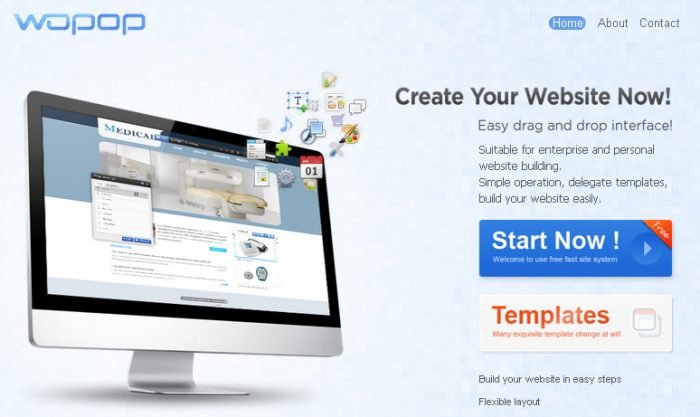 Wopop Online Free website builder