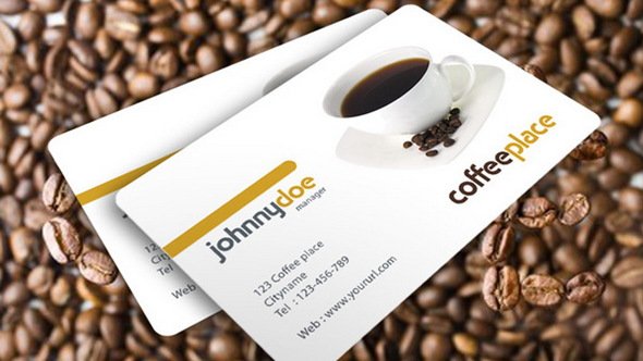 Coffee place Business Card Template
