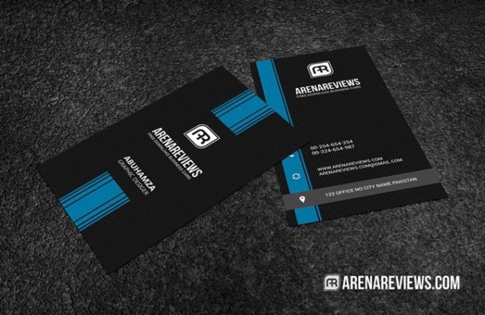 Minimalist Vertical Free Business Card Template (Small)