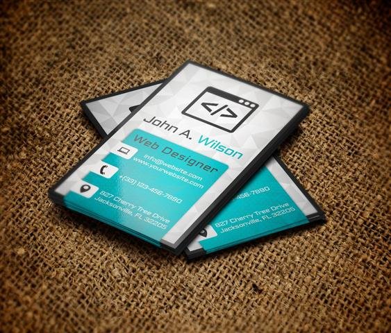 New Vertical Business Card (Small)