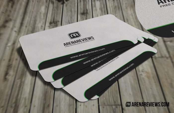 Sleek Rounded Corner Free Business Card Template