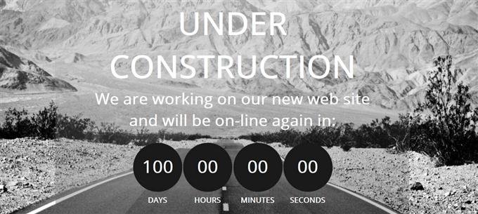 Construct Under Construction Mobile Website Template (Custom)