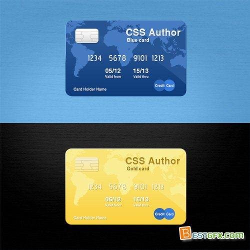 PSD Source - Awesome Credit Card (Custom)