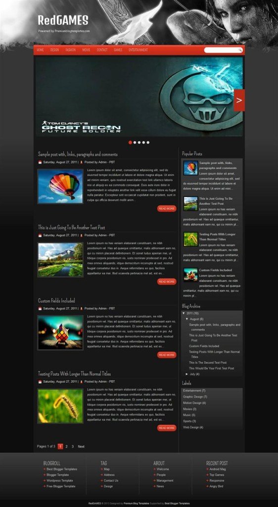 34 Best Free Gaming Responsive Blogger Templates - TechClient