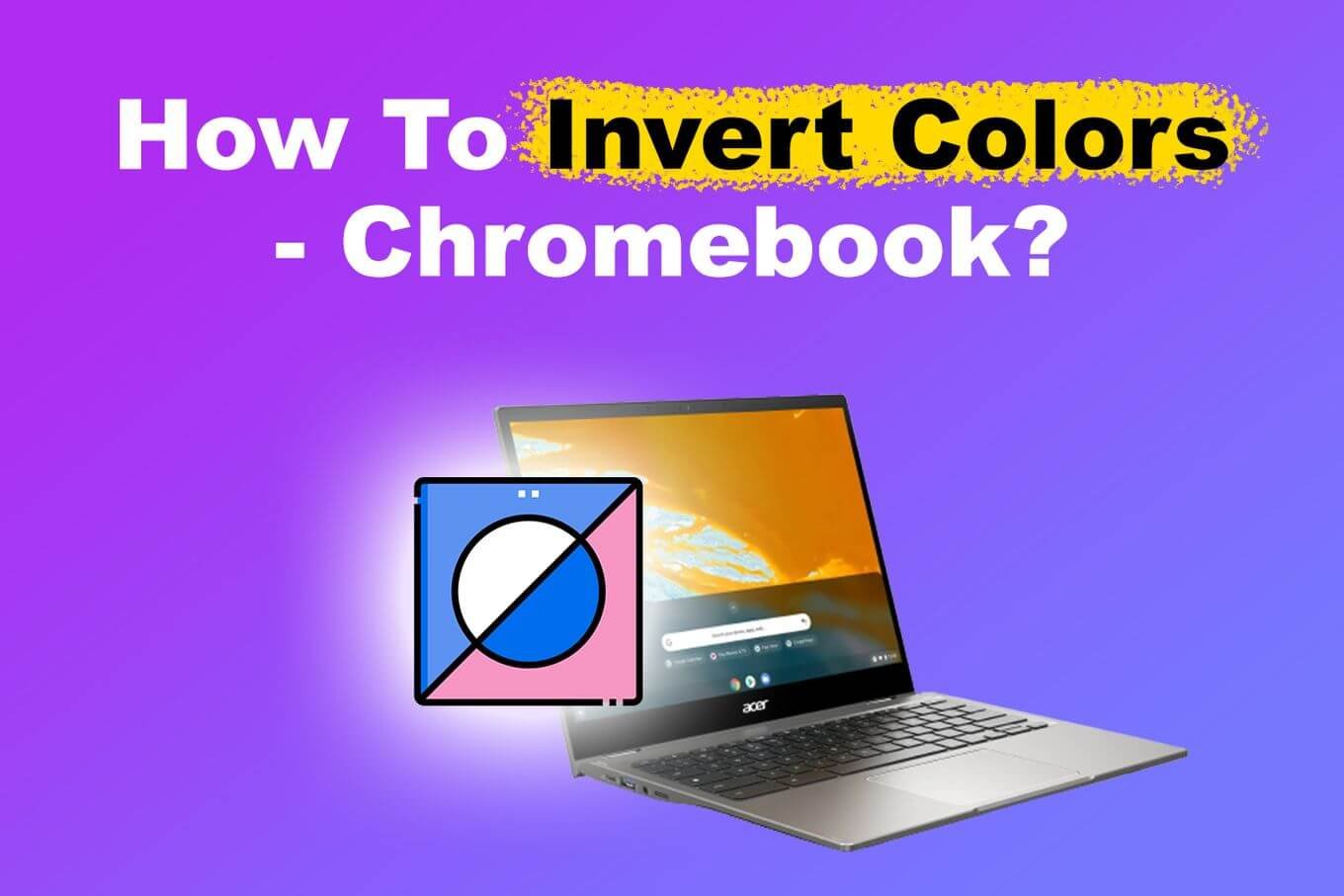 How to invert colors on a Chromebook