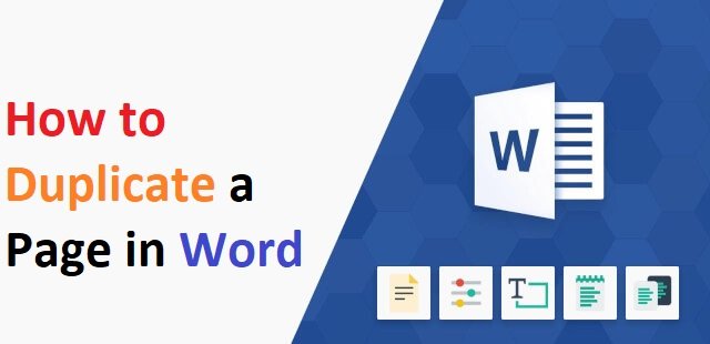 duplicate page word document